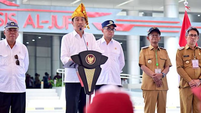 Jokowi Menghadiri Peresmian Bandara SIS Al-Jufri dan Tiga Bandara lainnya di Sulawesi