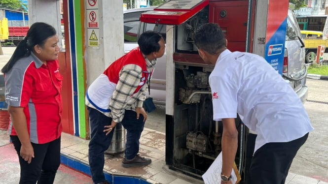 Pertamina Patra Niaga Papua Maluku Melakukan Sidak di SPBU Nabire dan Papua Tengah Menjelang Lebaran 2024