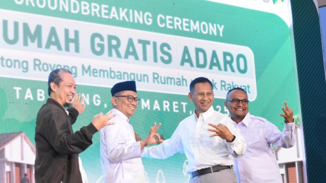 Dukung Program 3 Juta Rumah: Adaro Berikan 500 Rumah Gratis
