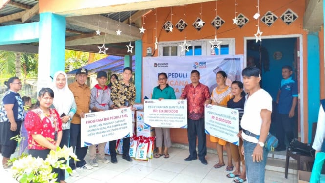 BRI Salurkan Bantuan untuk Korban Gempa Poso